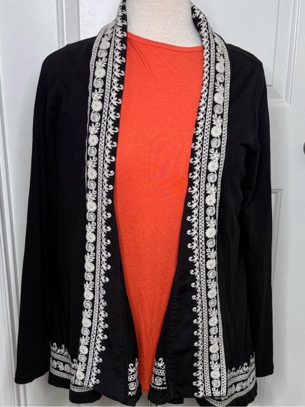 Lucky Brand Whitney Embroidered Cardigan - Picture 3 of 5